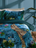 Paoletti Azure Majorelle duvet cover set, imported from the UK