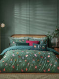 Beetalis Furn Green Jewel Reversible Duvet Cover and Pillowcase Set - British product