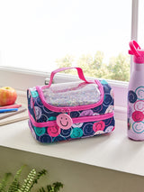 Pink Smiley Faces Lunch Bag with Compartments