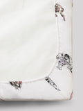 Marvel white cotton fitted sheet for single bed (British brand)