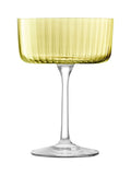 LSA International amber and orange gems champagne cocktail glasses 230ml, UK version