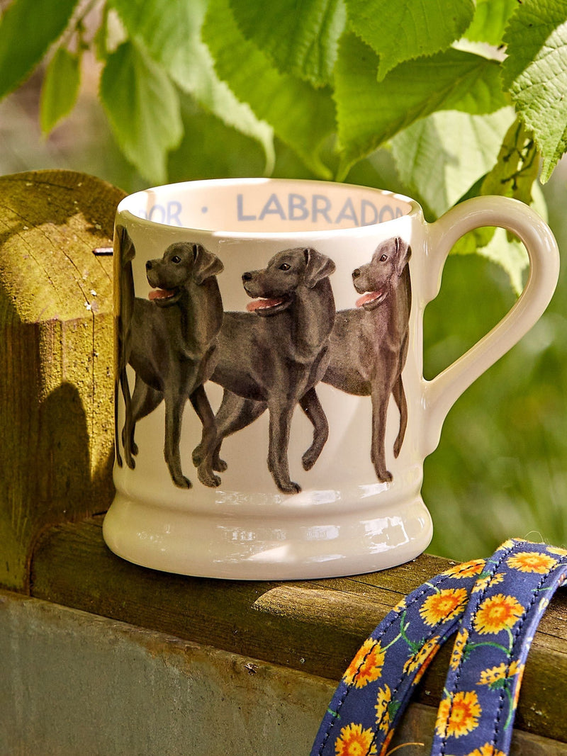 Emma Bridgewater Cream Black Labrador 1/2 Pint Mug