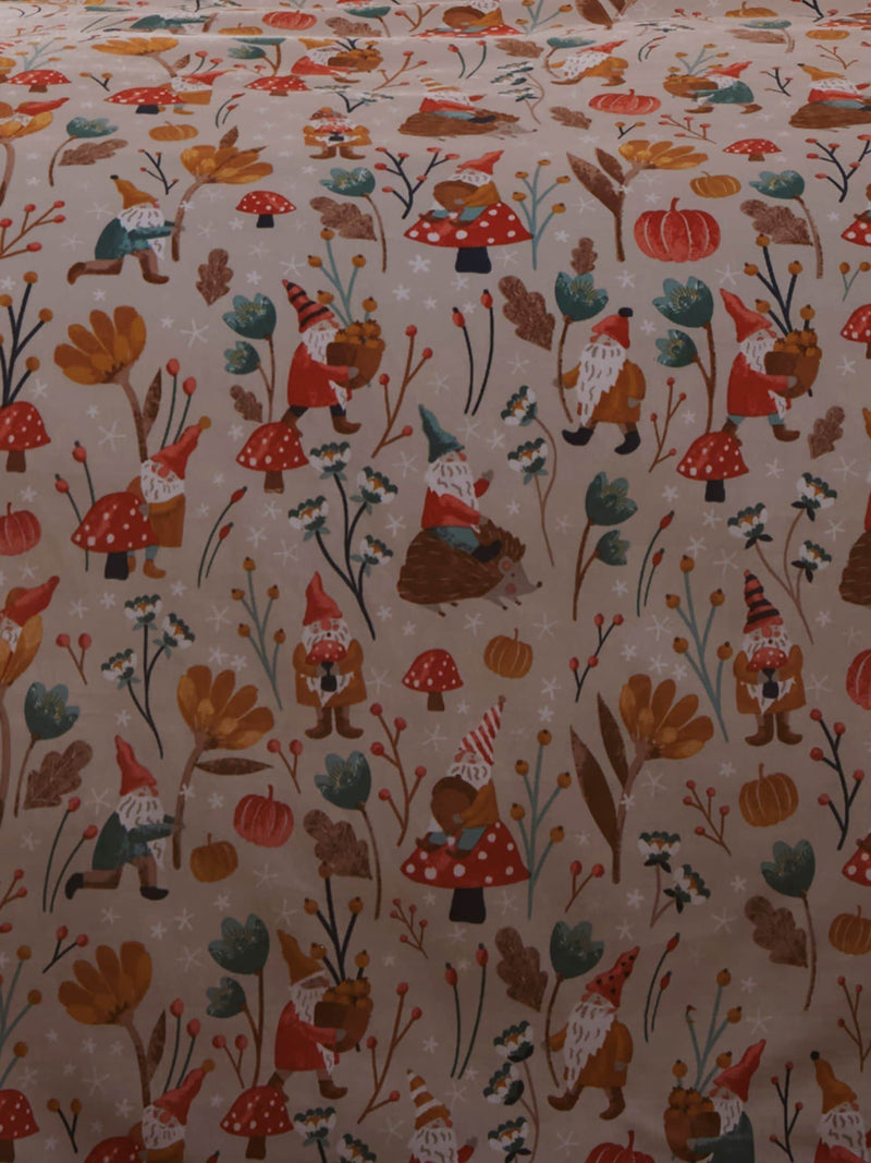 Fusion Natural Christmas reversible duvet cover set - British product