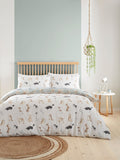 Fusion duck egg cute dogs duvet cover set - British product
