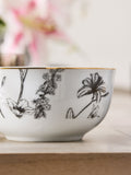 Lipsy Set of 4 White Floral Cereal Bowls