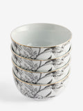 Lipsy Set of 4 White Floral Cereal Bowls