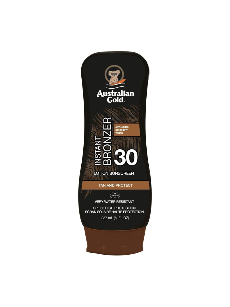 Australian Gold SPF 30 instant bronzer sunscreen lotion 237ml - British product