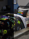 Bedlam Black Game Glow in the Dark Duvet Cover Set