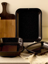 Russell Hobbs Black Roaster & Chop 3 Piece Roasting Tray Set