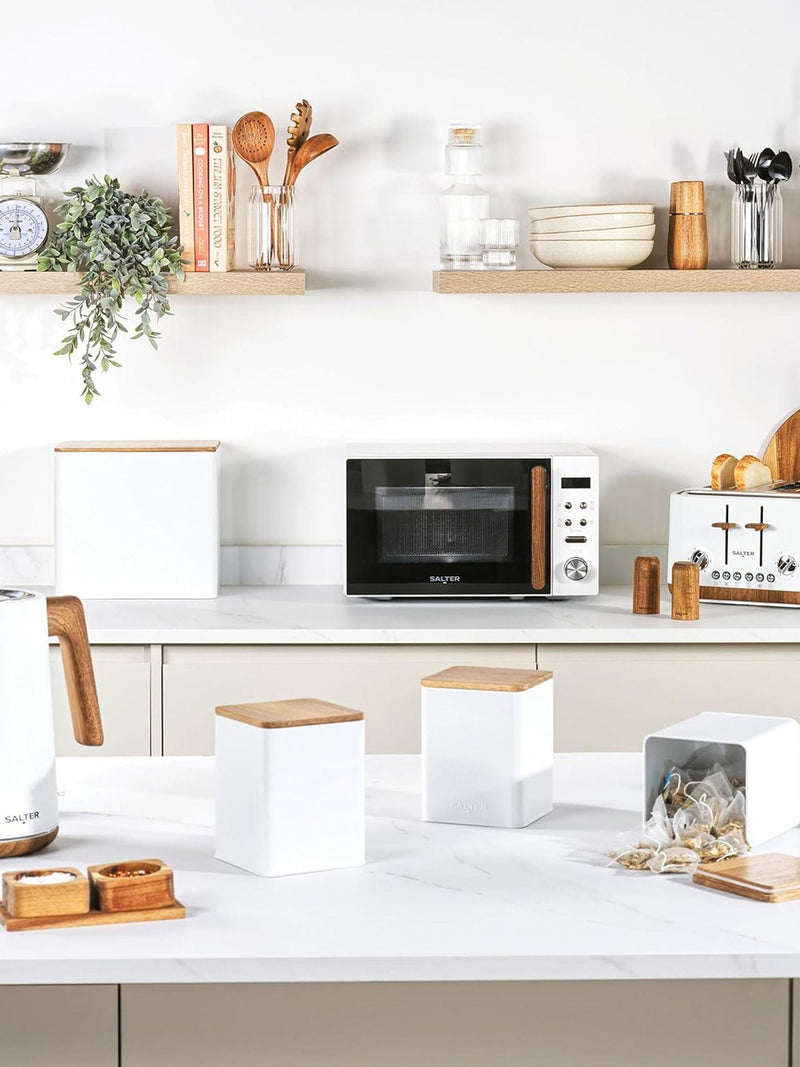Salter White Toronto Countertop Storage Set (British brand)