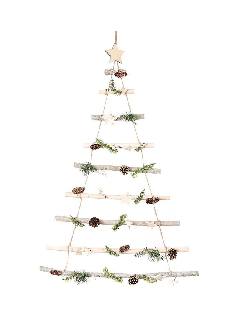 Dibor Natural Nordic Pine Christmas Tree Ladder 92x62x2cm - British product