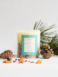 Large Pine and Pink Pepper Scented Botanical Candle