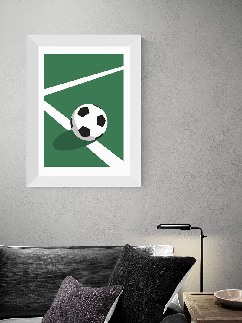 Rocket Jack White Football framed print - British product