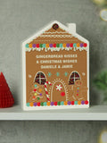 Personalised Gingerbread House Christmas Wooden Ornament by PMC