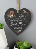 PMC personalised memorial slate with Robins quote, imported from the UK