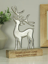 PMC Personalised Metal Stag Ornament Home Decoration
