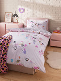 Animal print duvet cover and pillowcase set double - British product