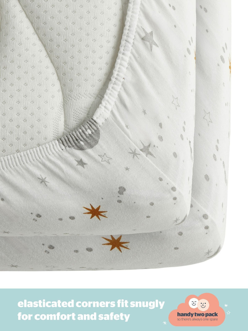 Silentnight White 100% Cotton Safe Nights fitted sheet (British brand)
