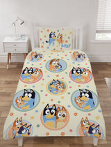 Bluey Multi Reversible Single Duvet Cover and Pillowcase Set