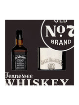 Jack Daniels Old No.7 Engraved Hip Flask with Whiskey 5cl