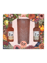 Edinburgh Gin Mandarin Orange & Rhubarb Ginger Duo Gift Set with Glass 2x5cl