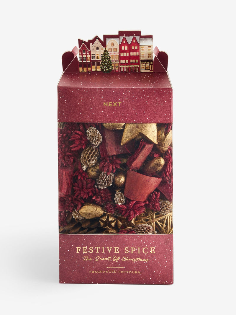 Red & Gold Festive Spice pot pourri, imported from the UK