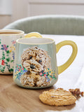 Sage green Charlie Cockapoo ceramic mugs set of two - British product