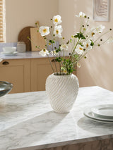 Fairford Natural Ceramic Textured Medium Vase