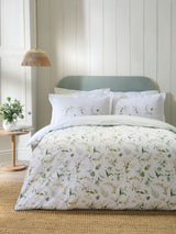 Sophie Allport Green Wild Floral Duvet Cover and Pillowcase Set