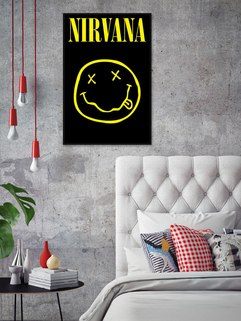 Pyramid International Nirvana Smiley Framed Maxi Poster