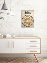 Pyramid International The Beatles Sgt Pepper's Wooden Wall Art Print 40 x 59cm