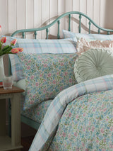 Laura Ashley Blue Powder Sherston Reversible Duvet Cover and Pillowcase Set