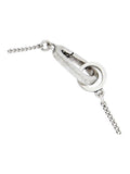 AllSaints Silver Tone Mens Cross Bracelet