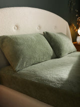 Silentnight Sage Teddy Fleece Fitted Sheet