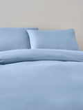 Pale Blue Non Iron Simply Soft Microfibre 1 Pack Duvet Cover and Pillowcase Set