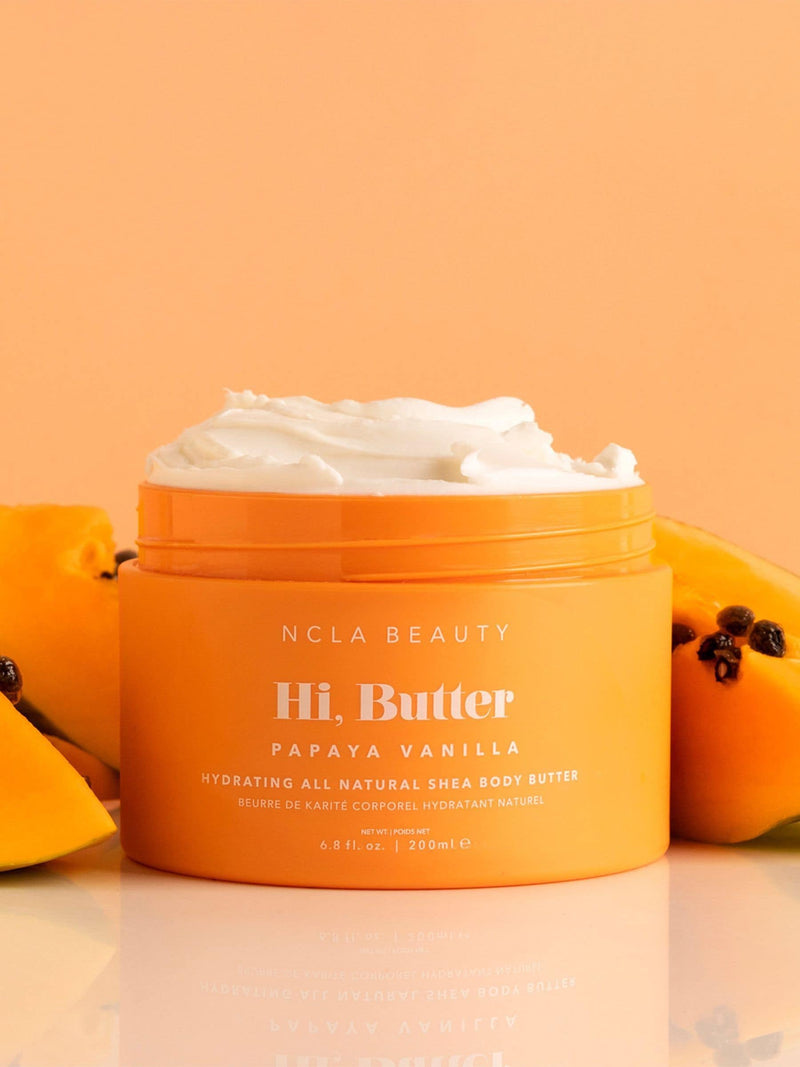 NCLA Beauty Papaya Vanilla body butter 200ml, imported from the UK