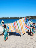 Dock & Bay Candy Stripes picnic blanket - British product