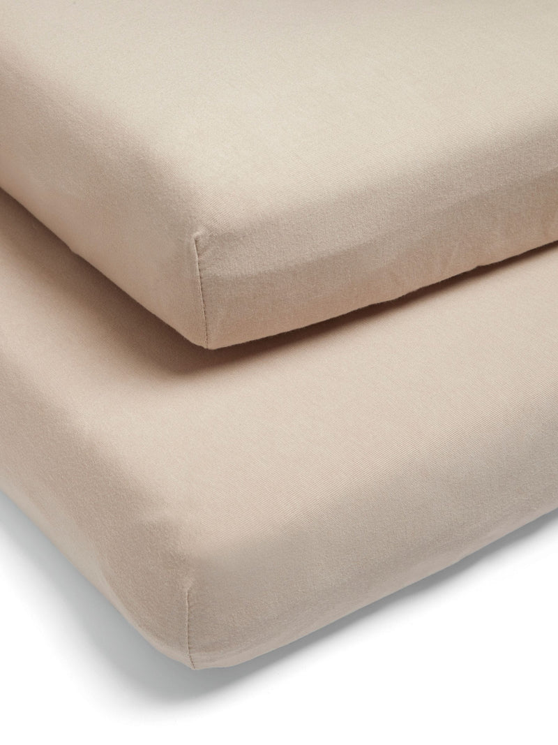 Mamas & Papas 2 Pack Mocha Welcome to the World Duckling Mocha Fitted 100% Cotton Sheets