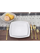 Creative Tops White Square Stoneware Dinner Set 12 Piece