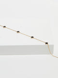 Jon Richard black plated clover necklace, UK version