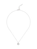 Karen Millen Crystal Dot Pendant Necklace silver tone 48.5cm, UK version