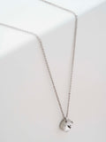 Karen Millen Crystal Dot Pendant Necklace silver tone 48.5cm, UK version