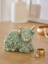 Sage Green Hamish The Highland Cow Ring Holder