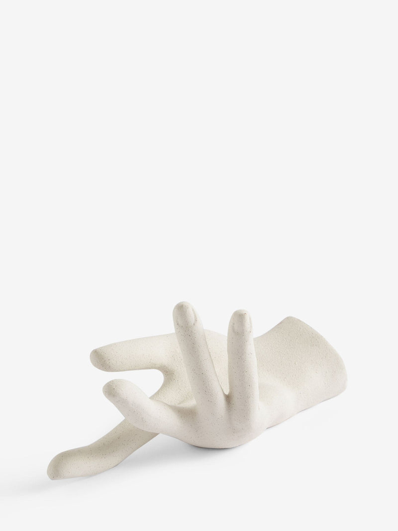 Natural Ceramic Hand Trinket Dish Ring Holder