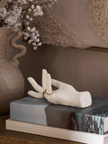 Natural Ceramic Hand Trinket Dish Ring Holder