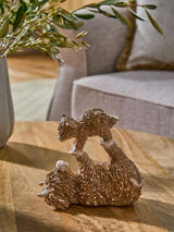 Natural Hamish The Highland Cow Parent and Child Ornament