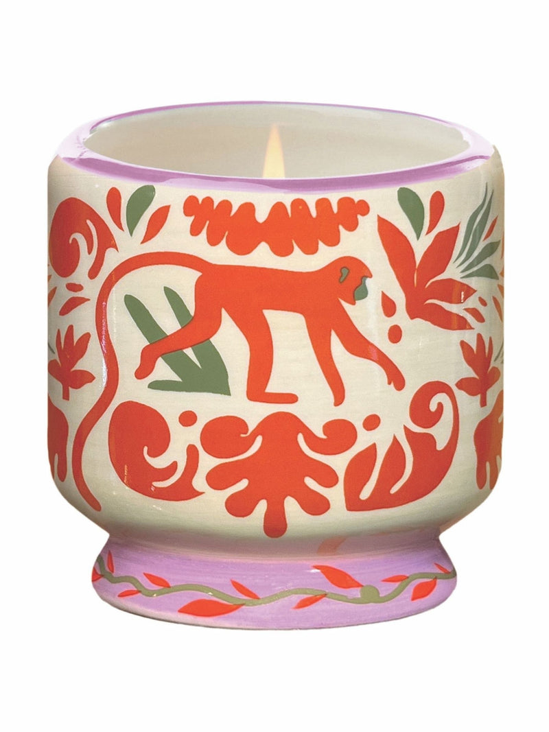 Paddywax Adopo Jungle Ceramic Coconut & Amber Candle