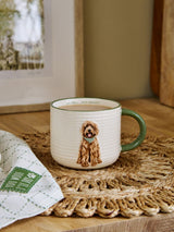 Natural Louie Labradoodle Stoneware Mug
