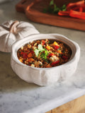 Natural Speckle Pumpkin Serving Bowl
