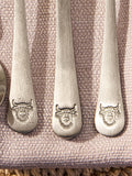 16-Piece Brushed Silver Cutlery Set Featuring Highland Cow Design, UK version